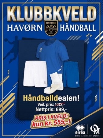 Håndballdealen: T-shirt, shorts, sokker